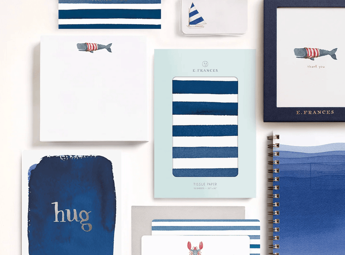 Knotty Little Notes - 85 Pack Nautical Coastal Notecards - Little Flower Soap Co