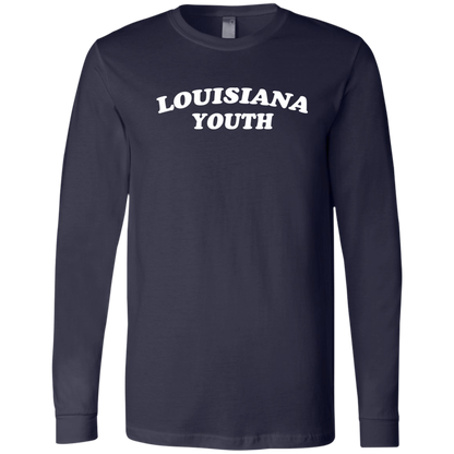LA Youth Text - Premium Long Sleeve / Navy / S