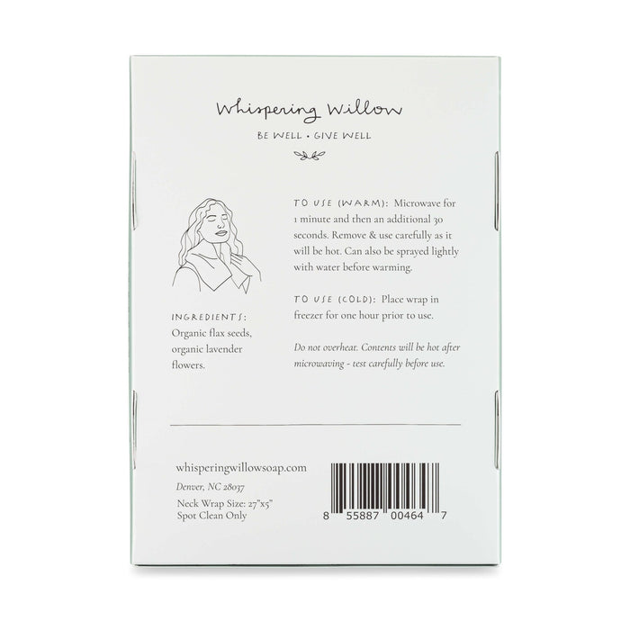 Lavender Flannel Neck Wrap - Microwaveable - Little Flower Soap Co