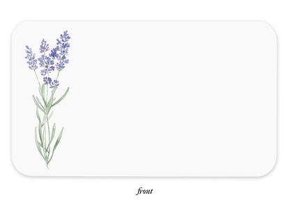 Lavender Little Notes - 85 mini notecards - Little Flower Soap Co