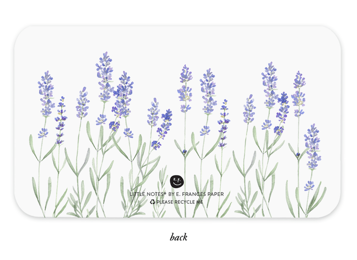 Lavender Little Notes - 85 mini notecards - Little Flower Soap Co