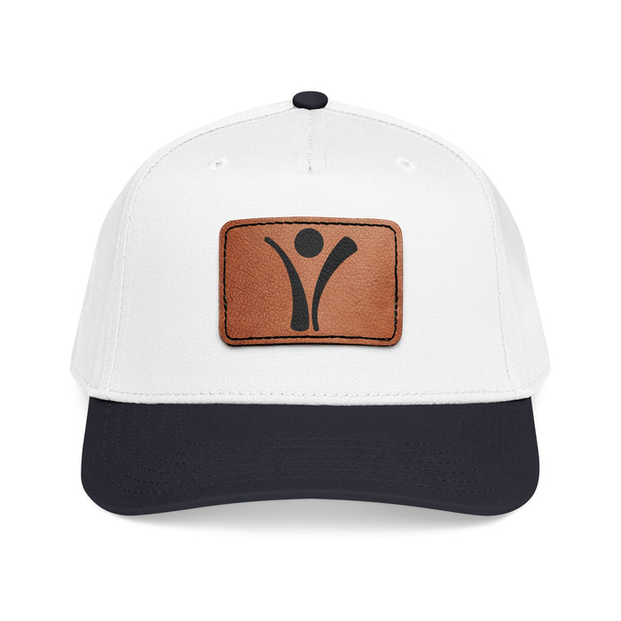 Leather Patch Baseball Cap - Living with Purpose