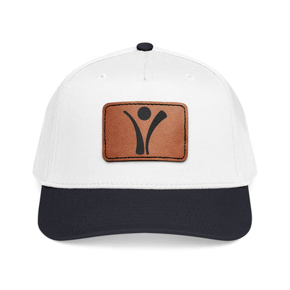 Leather Patch Baseball Cap - Living with Purpose