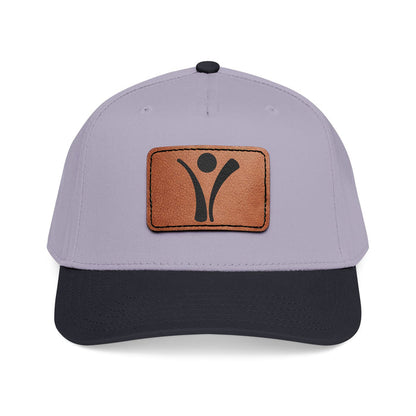 Leather Patch Baseball Cap - Living with Purpose