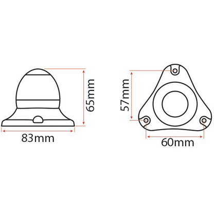 LED All Round Anchor Light - White 12V