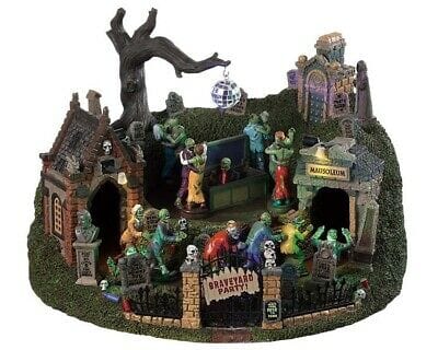 Lemax Halloween 2019 Graveyard Party #94488 Free Shipping 48 States 2019