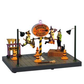 Lemax ZOOMIE BROOMS FLYING SCHOOL