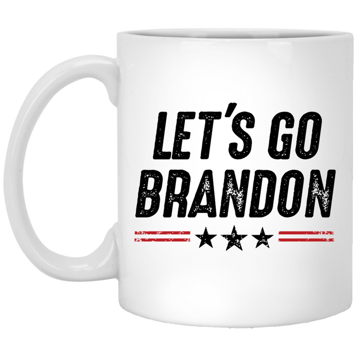 Let's Go Brandon - Red Stripes - MUGS