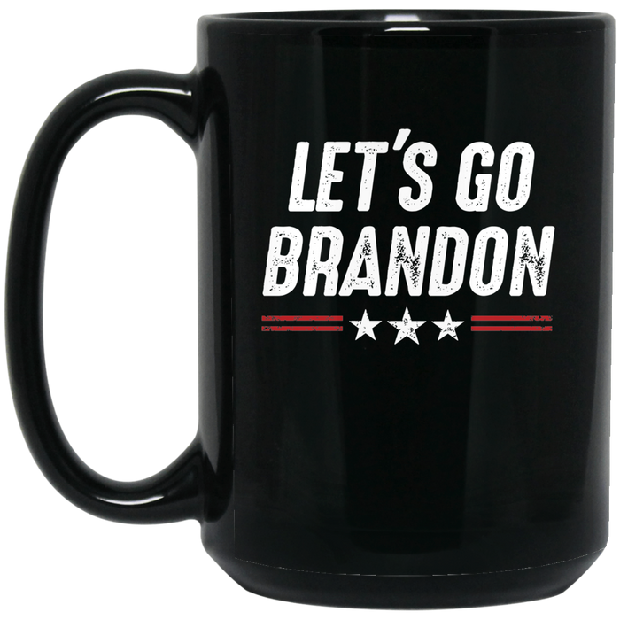 Let's Go Brandon - Red Stripes - MUGS
