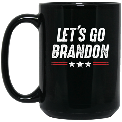 Let's Go Brandon - Red Stripes - MUGS