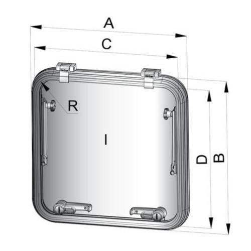 Libero Ventilation Hatch - No. of Handle: 1