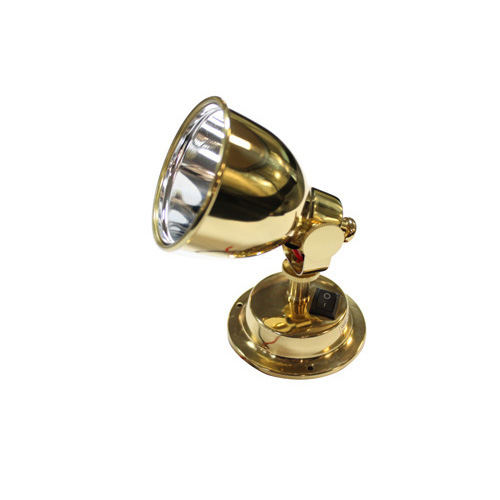 Light - Halogen Bulkhead - Brass - Bosuns Boat