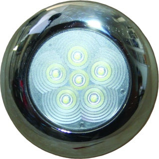 Light 6xLED Wht/SS 12-24v