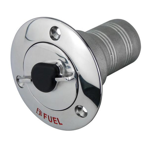 Lockable Stainless Steel Fuel Deck Filler - Bosuns Boat