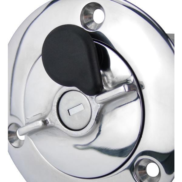 Lockable Stainless Steel Fuel Deck Filler - Bosuns Boat