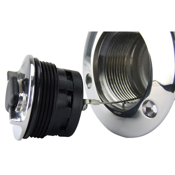 Lockable Stainless Steel Fuel Deck Filler - Bosuns Boat