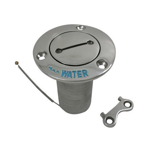 Marine Town Deck Filler - Cast Stainless Steel - Water