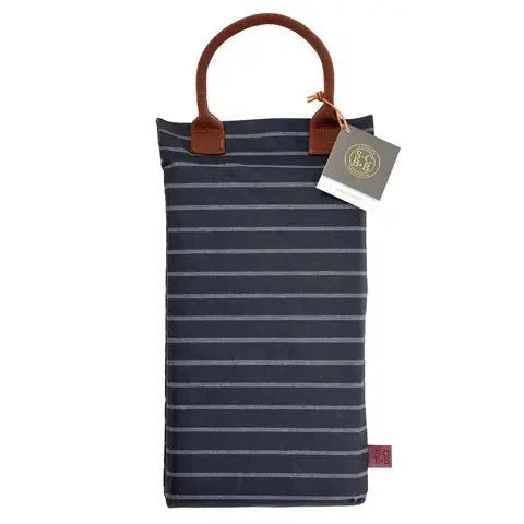 Memory Foam Navy Garden Kneeler - Little Flower Soap Co