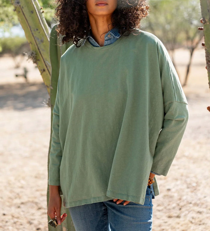 MerSea Catalina Slub Tee, Olive Green