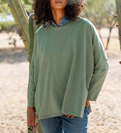 MerSea Catalina Slub Tee, Olive Green