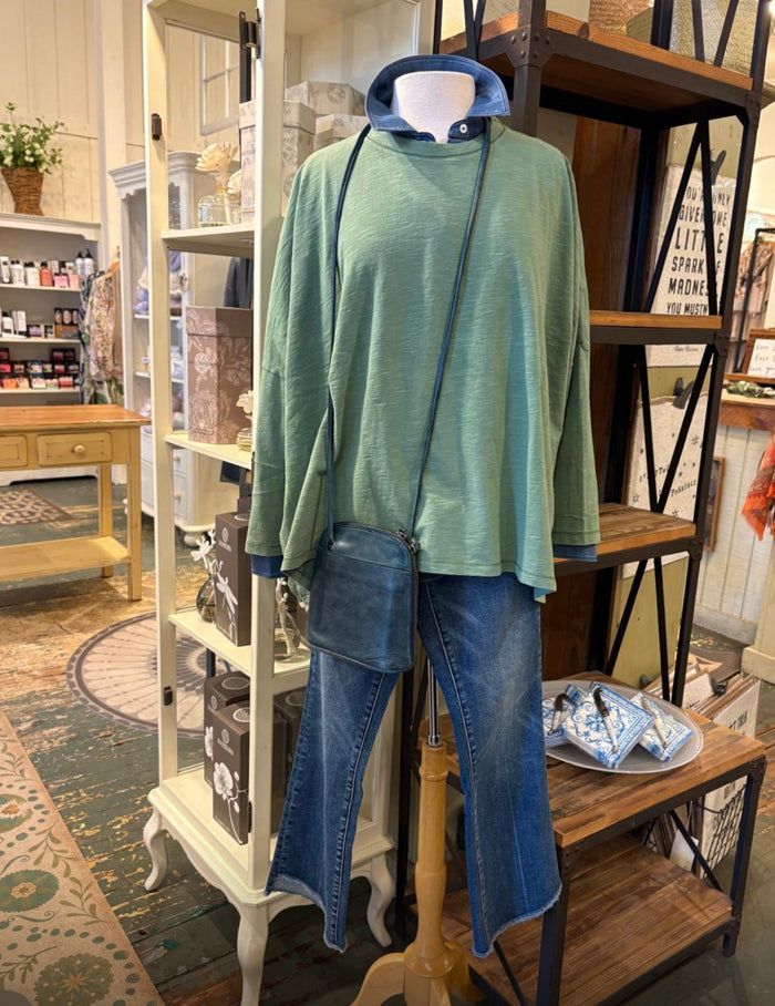 MerSea Catalina Slub Tee, Olive Green