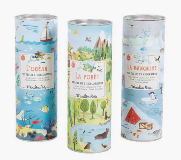 Moulin Roty Kids Nature Explorer Puzzles (3 Styles)