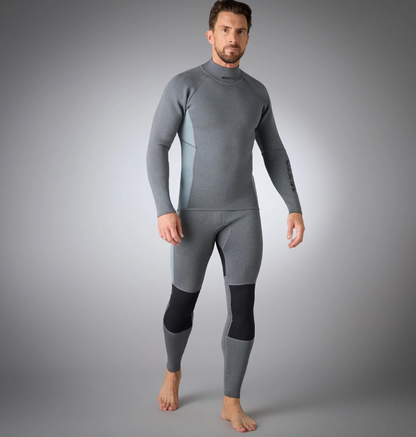 MUSTO MEN'S CHAMPIONSHIP LONG-SLEEVE TOP - DARK GREY MARLE - 82415