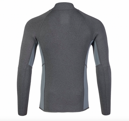 MUSTO MEN'S CHAMPIONSHIP LONG-SLEEVE TOP - DARK GREY MARLE - 82415