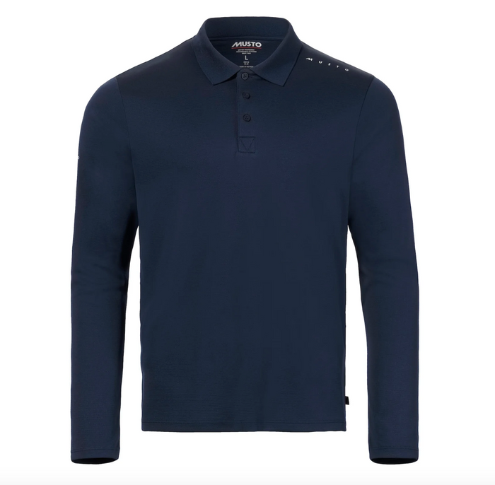 MUSTO MEN'S EVO CREW SUNBLOCK LONG-SLEEVE POLO - 82430 - Bosuns Boat