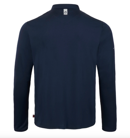 MUSTO MEN'S EVO CREW SUNBLOCK LONG-SLEEVE POLO - 82430 - Bosuns Boat