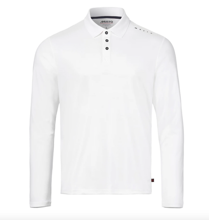 MUSTO MEN'S EVO CREW SUNBLOCK LONG-SLEEVE POLO - 82430 - Bosuns Boat