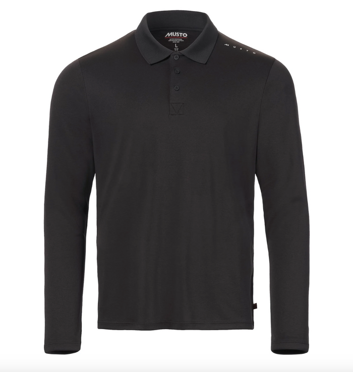 MUSTO MEN'S EVO CREW SUNBLOCK LONG-SLEEVE POLO - 82430 - Bosuns Boat