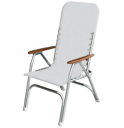 Oceansouth High Back Aluminium Deck Chair - Bosuns Boat