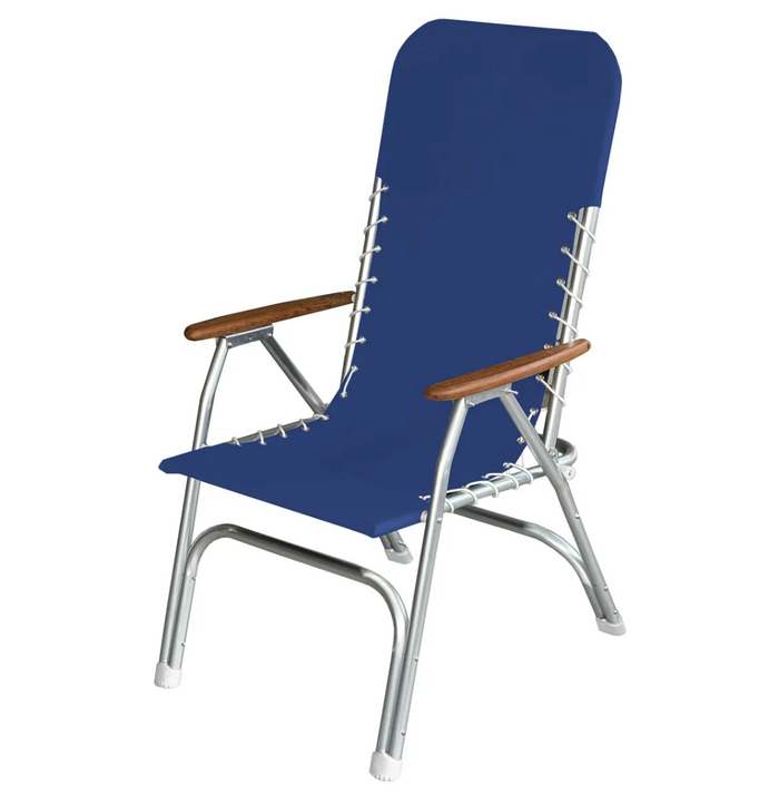 Oceansouth High Back Aluminium Deck Chair - Bosuns Boat