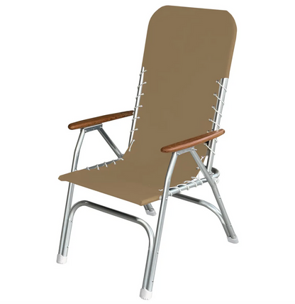 Oceansouth High Back Aluminium Deck Chair - Bosuns Boat