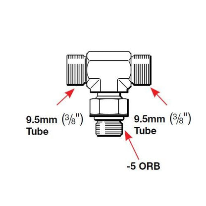 ORB Tee Fittings - HF6605