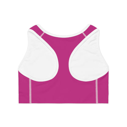 Pink Weightlifting Sports Bra - Body Catcher