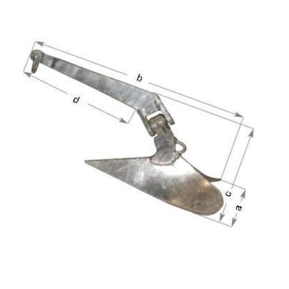 Plough Anchor - Galvanised - Bosuns Boat