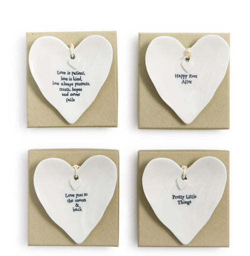 Porcelain Heart Trinket Dish -  4 Styles