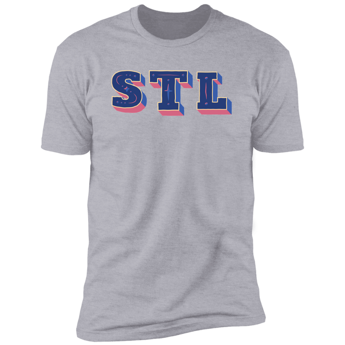 Premium Soft Cotton T-Shirt  - STL - Blues
