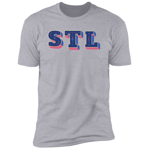 Premium Soft Cotton T-Shirt  - STL - Blues