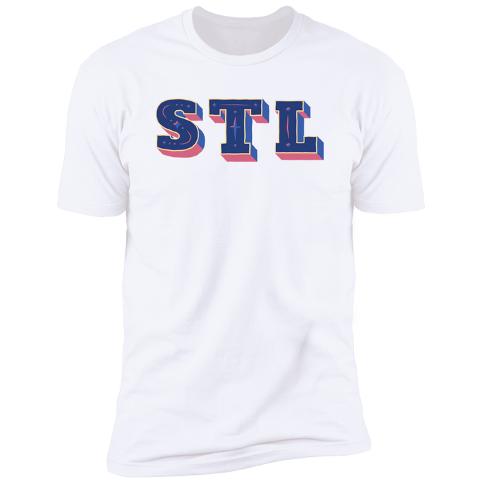 Premium Soft Cotton T-Shirt  - STL - Blues