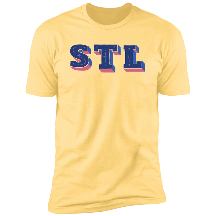 Premium Soft Cotton T-Shirt  - STL - Blues