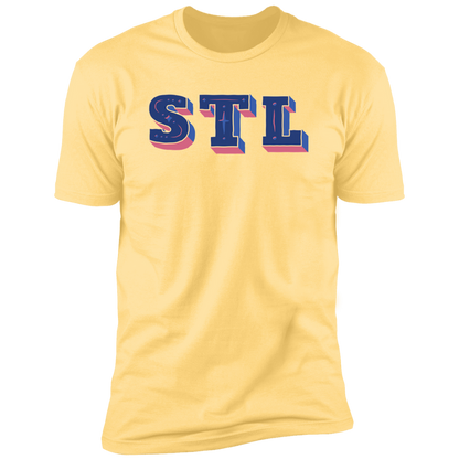 Premium Soft Cotton T-Shirt  - STL - Blues