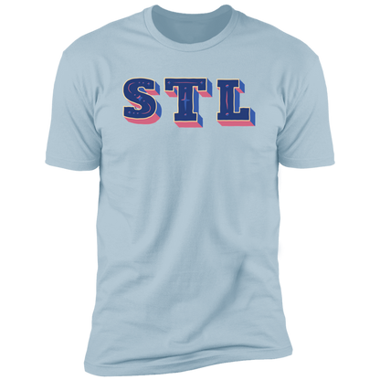 Premium Soft Cotton T-Shirt  - STL - Blues