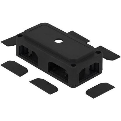 Relaxn 12-48V Heavy-Duty Buss Bar Box - 4 Way M10 - 138(L) x 69(W) x 44(H)mm