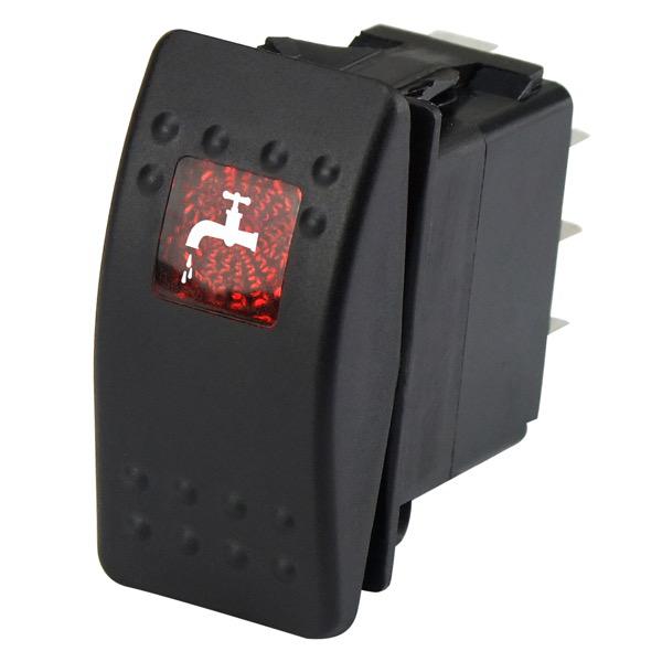Relaxn 12/24V Waterproof Rocker Switch C7 - Deck Wash - On/Off