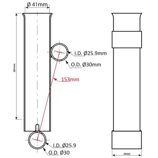 Relaxn Alloy Bimini Rod Holder