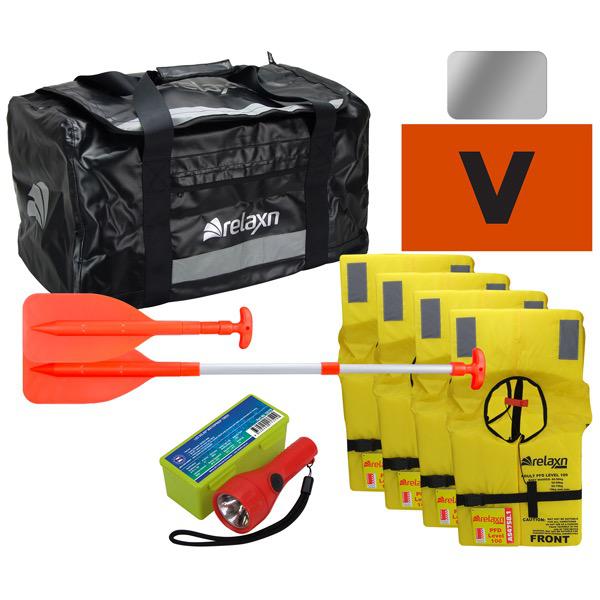Relaxn Black Waterproof Safety Bag Kit - 70Ltr