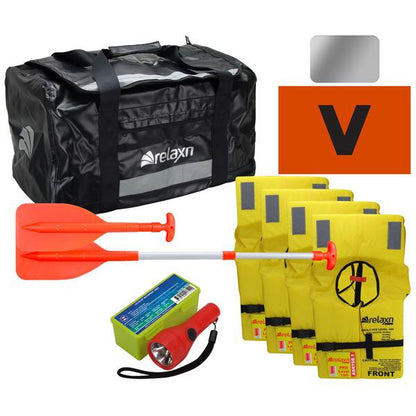 Relaxn Black Waterproof Safety Bag Kit - 70Ltr